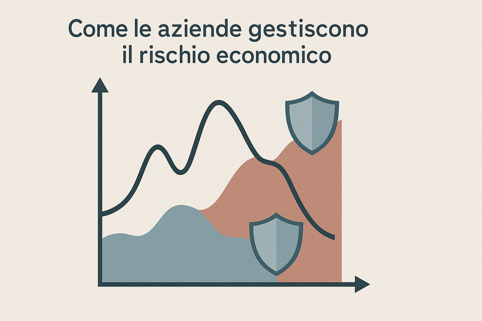Schema concettuale sulla gestione del rischio economico in azienda