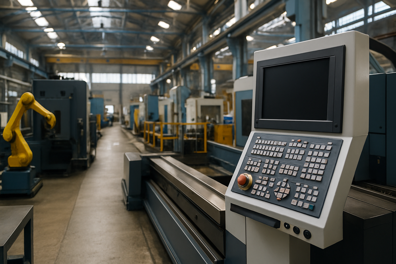 Stabilimento industriale tradizionale con elementi di innovazione e controllo dei processi